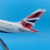 36CM Maßstab A380 British Airways Airlines Modell Fahrwerk Diecast Resin Flugzeug Sammlung Ausstellung Geschenke Bürozubehör
