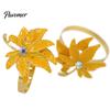 Metal Napkin Ring 5Pcs Rings, Maple Leaf Design Holders, Waterproof Anti-Oxidation Decorative Rings for Wedding Banquets And Restaurants Reusable
