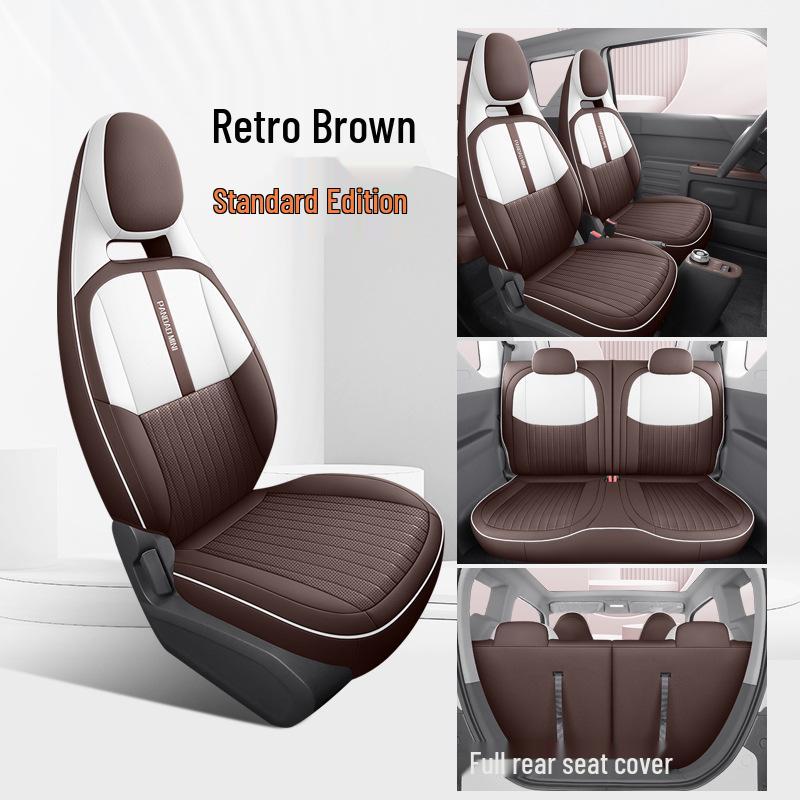 Geely Panda MINI Full Leather All-Season Car Seat Cushion and Cartoon Electric Seat Cover