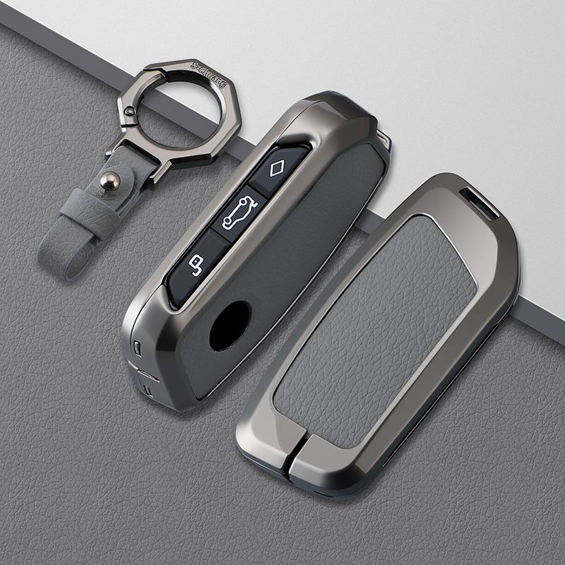 For BMW X1 U11 X7 G07 XM G09 I7 G70 X5 G05 LCI IX IX40 I20 U06 G81 M3 Series 5 7 G60 2023 2024 Leather Car Key Case Cover Shell