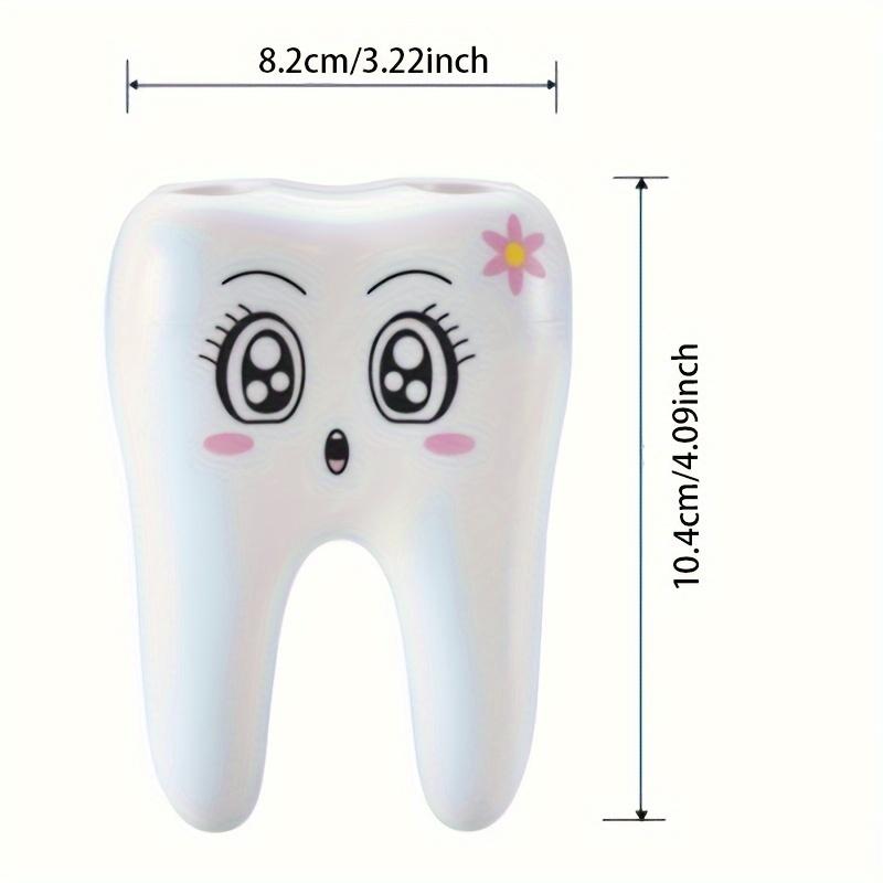 1pc-Smiling face teeth toothbrush holder cartoon toothbrush companion toothbrush storage holder