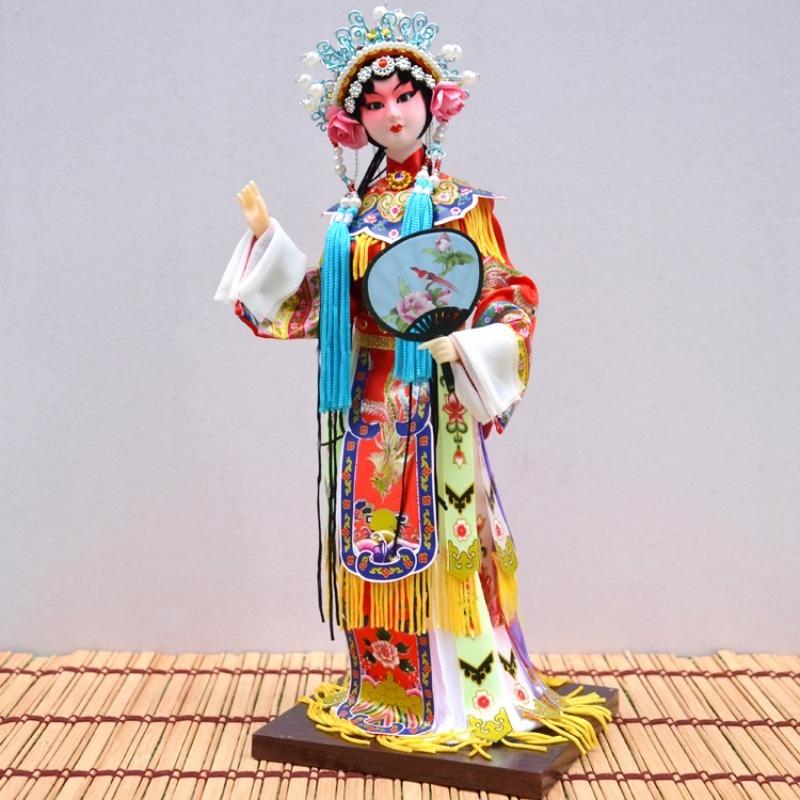 Chinese Traditional Peking Opera Mask Figurine Beijing Opera Character Doll Beautiful Handicrafts Home Decor Special Gifts