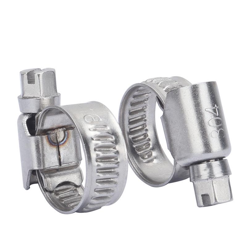 304 Stainless Steel Adjustable Hose and Pipe Clamp Clip