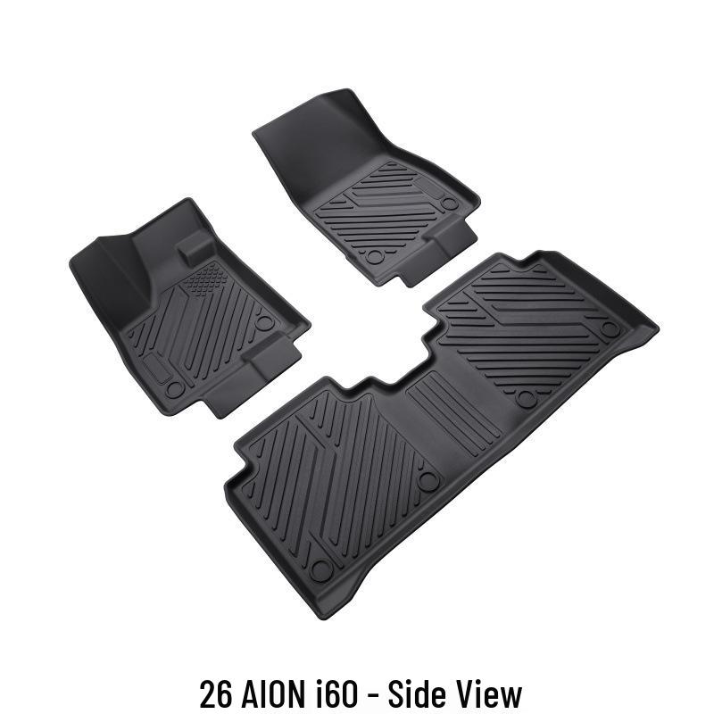 3D High-Edge Floor Mats for 26 AION I60 Models, Easy-Clean, Non-Slip, Eco-Friendly TPE.