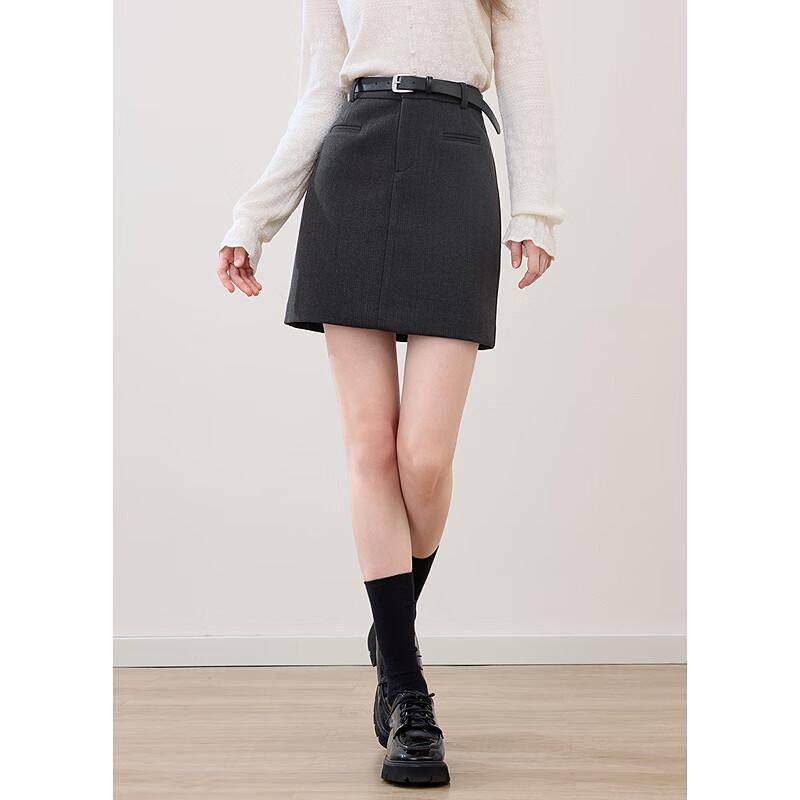 Betu Women's A-Line Short Skirt with Belt