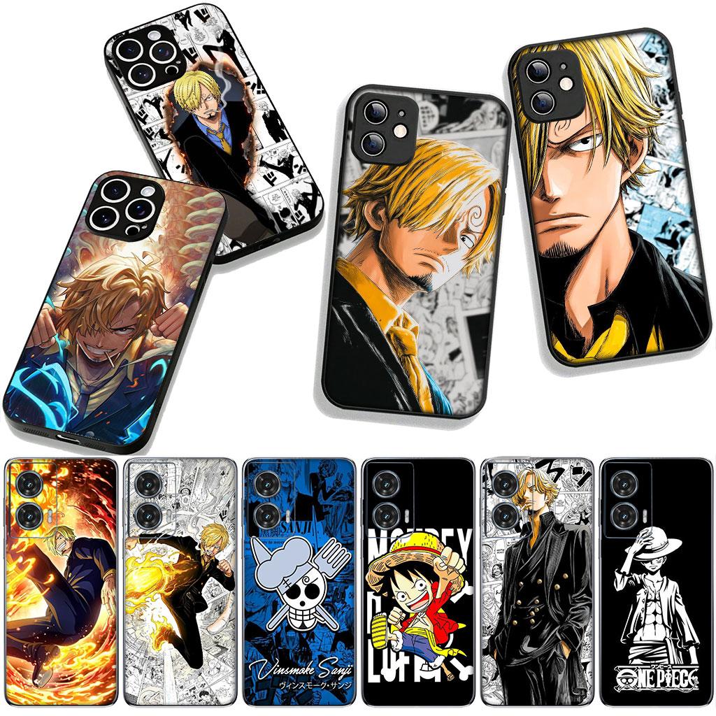 Wallpaper Sanji One Piece Luffy Case for Motorola Moto G54 G05 G24 G45 G55 G75 G85 G15 G57 G86 Power Edge 50 30 Fusion Neo Pro