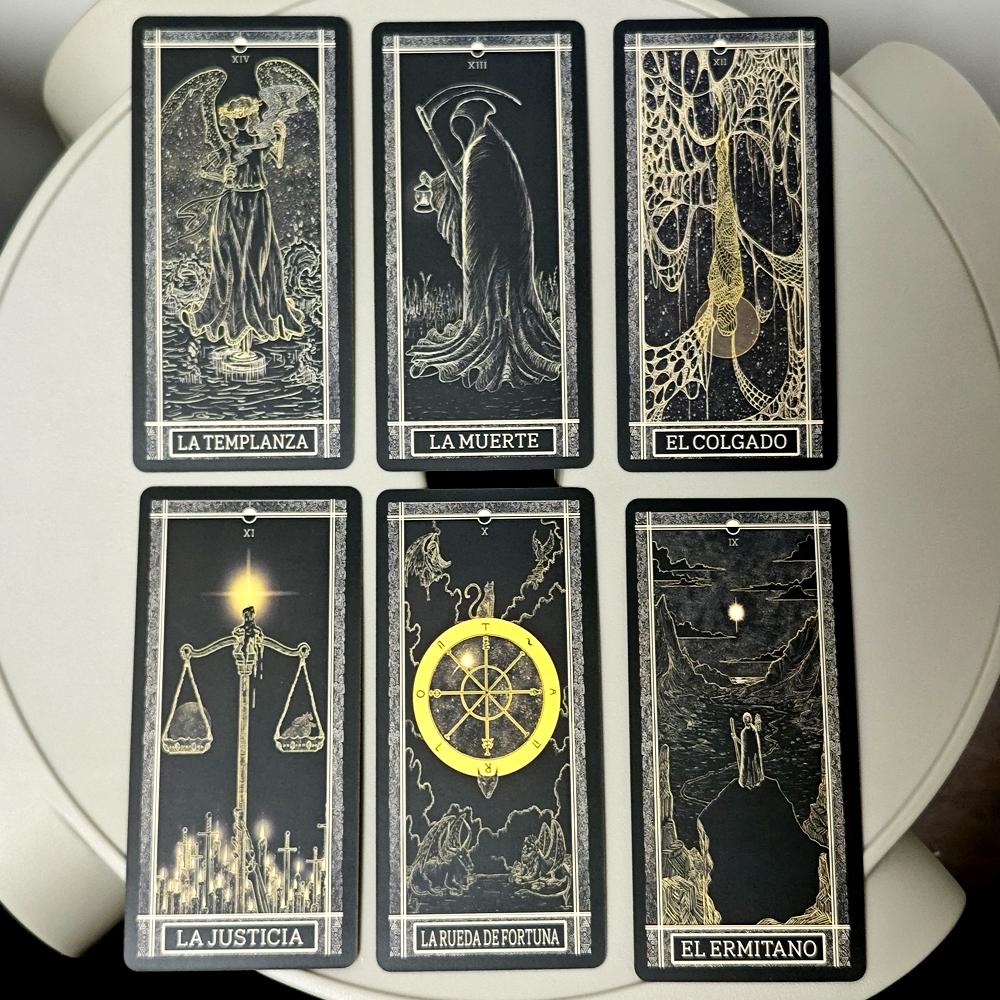 Kinner Tarot Deck A Cosmically Inspired Hand-drawn Complete 78 Card Traditional Tarot Deck In Spanish Espanol Language 11*5.3cm