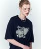 CPGN STUDIO Heart Shine Short Sleeve T-Shirt Navy