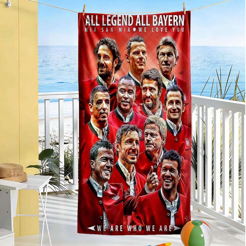 Bayern Munich Beach Towel Quick-Dry Soft Microfiber Comfortable Lightweight Portable for Swimming,Beach,Camping, Travel, Beach Accessories,Gym