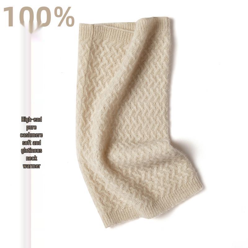 Unisex Cashmere Snood Pullover: Warm, Cold-Proof Neck Protection, Versatile Knitted Collar Scarf.