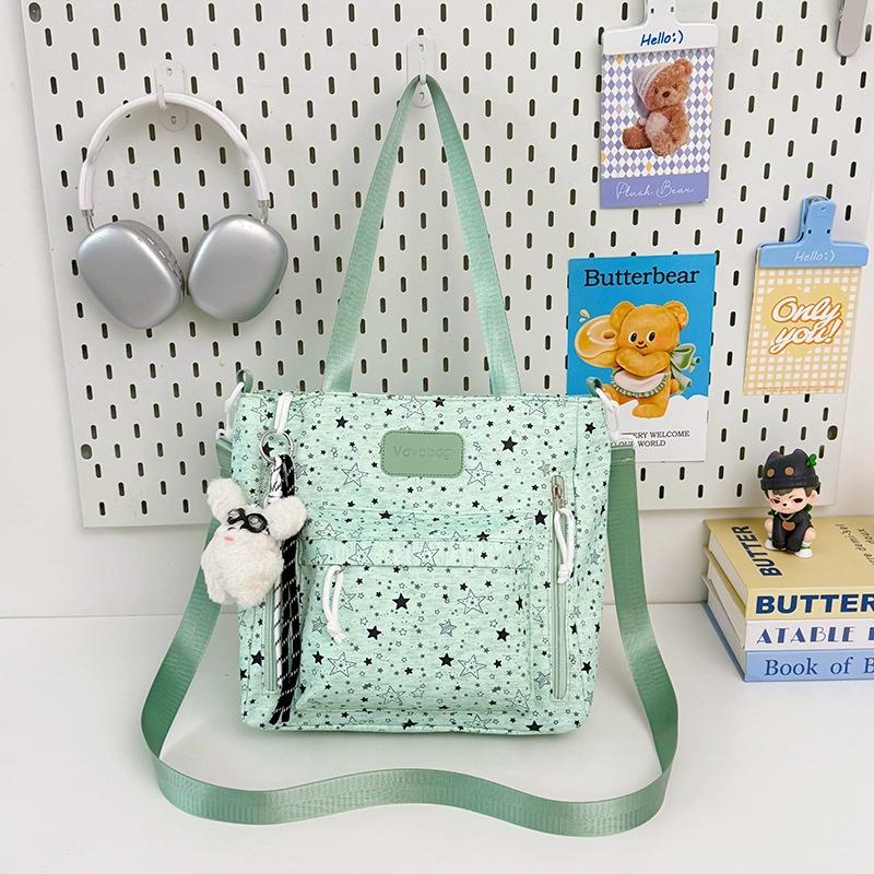 Schoolbag1011 new schoolbag female ins niche middle and high school large capacity star printed backpack female student computer bag