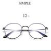 Metal Anti Blue Light Myopia Glasses Pink Gold Frame Polygon Nearsighted Spectacles 0 To -6.0