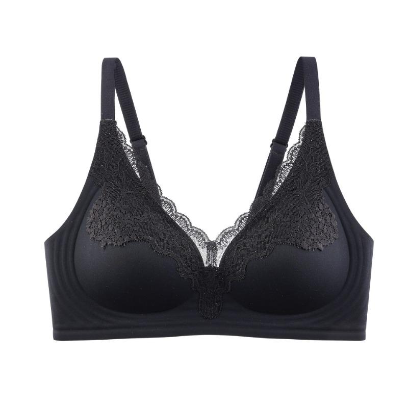 French Seamless Push Up Lace Thin Comfort Bra