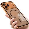 For iPhone 17 Pro Case Compatible with MagSafe Aluminium Alloy PC Matte Phone Cover Pop-Up Snap Lock
