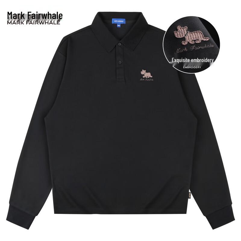 Mark Fairwhale Men s Embroidered Long Sleeve Polo Shirt XL