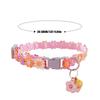 Pet Collar Adjustable Colorful Lace Flower Cat Collar Puppy Accessory Necklace Pet Collar Kitten