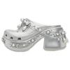 SIMONE ROCHA X Lightweight Foot Pull-On EVA Anti-Abrasion Toe Slippers Women's Silver