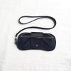Vintage Leather Teardrop Keychain with Access Card Holder & Protective Cover