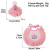 Double-sided Pattern Pet Scarf Anti-saliva Polyester Pet Tassel Party Scarf Tassel Design Birthday Celebration Atmosphere