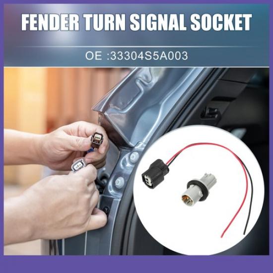 Fender Turn Signal Socket Parking Light Bulb Socket 1 Set  for Honda CRV
