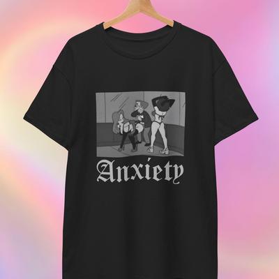 Anxiety Cartoon Meme Tee