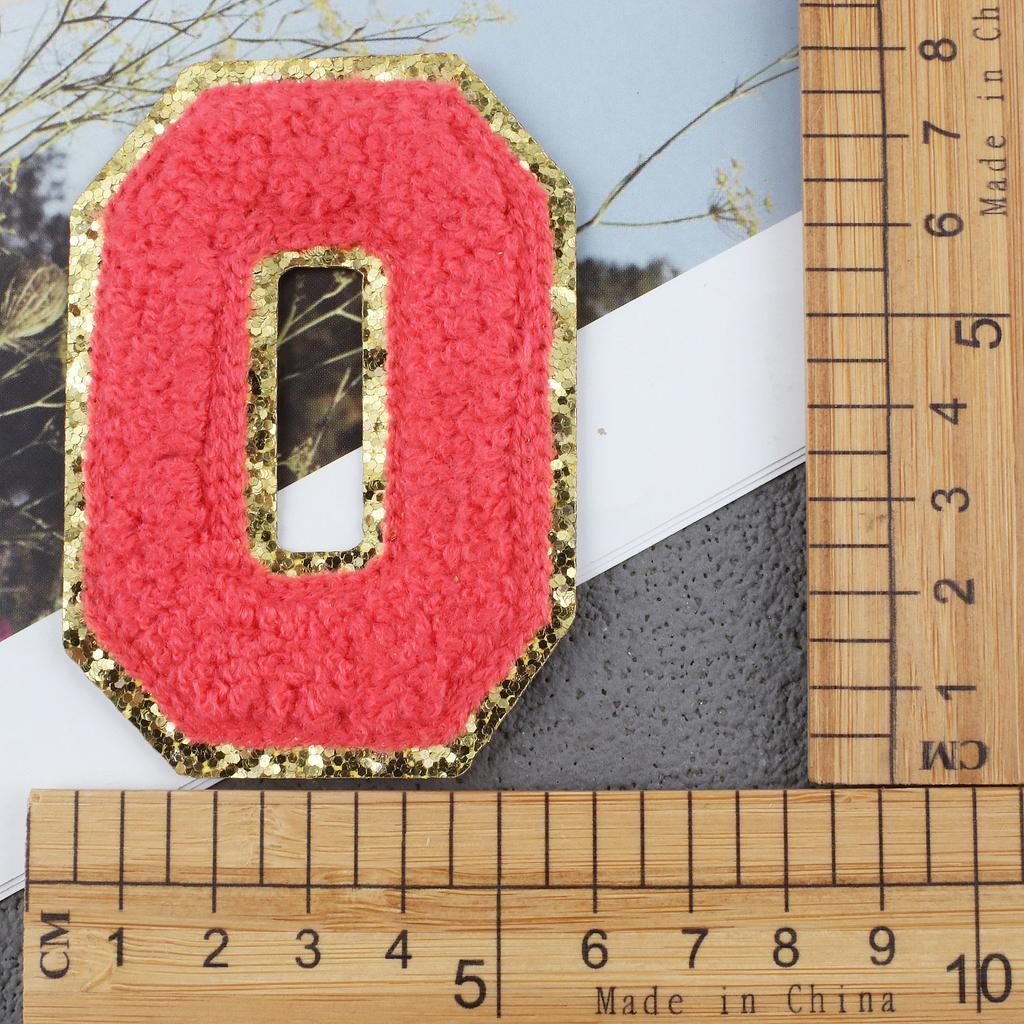 Mixed Color English Alphabet Embroidery Cloth Sticker Digital Towel Embroidery Computer Embroidery Stamp Clothes Smiley Face Patch Sticker