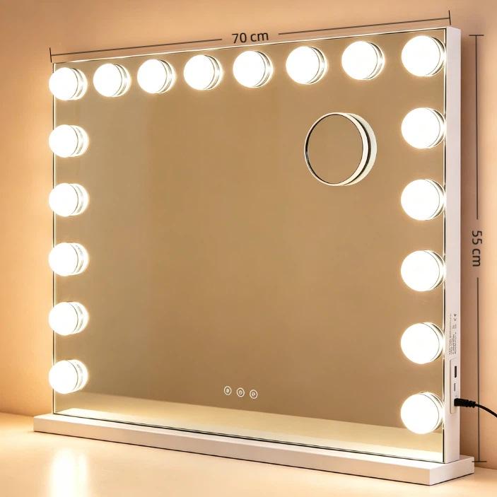 Hollywood LED Makeup Mirror Light Strip: Bestseller Beauty Desk and Dressing Table Mirror.