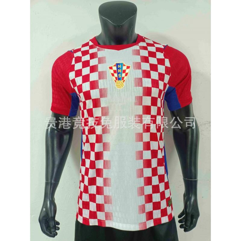 2425 Italy Home Thai Jersey Blue Background Olive Pattern Chiesa Short-sleeved Ice-sensitive Quick-drying