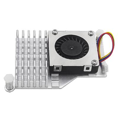 For Raspberry Pi 5 Active Cooler Official Fan Heatsink with Adjustable Speed Cooling Fan Metal Heatsink Radiator Fin Heatsink