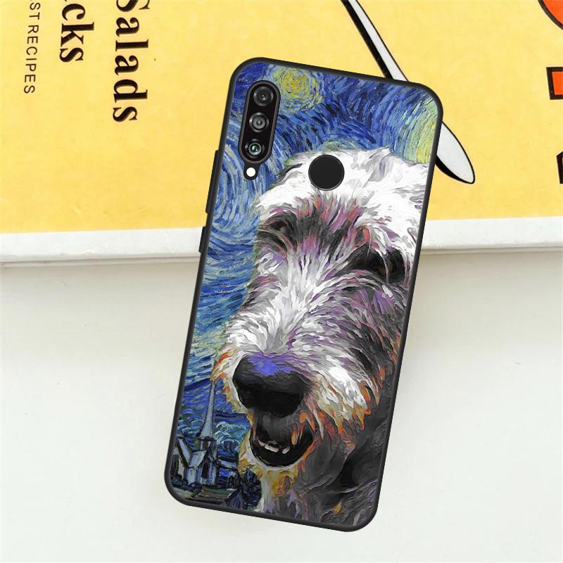 

Irish Wolfhound Dog Case For Huawei Nova Y61 Y91 Y60 Y70 Y90 Nova 9 10 SE 11i 8i 3i P20 P30 Pro P40 Lite Cover P Smart Z