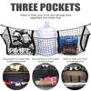 Universal Car Accessories Pickup Trucks Car Trunk Net Bag Three Grid Luggage Three-Dimensional Net