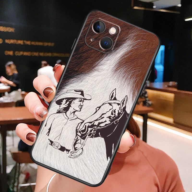 Western Cowgirl Cowboy Case For iPhone 11 12 13 14 15 16 Pro Max Mini X XS XR 14 Plus Protect Cover