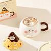 Cartoon Cone Ceramic Mug High Looking Souvenir Water Cup for Best Friend Girl Heart Cup Home Breakfast Cup