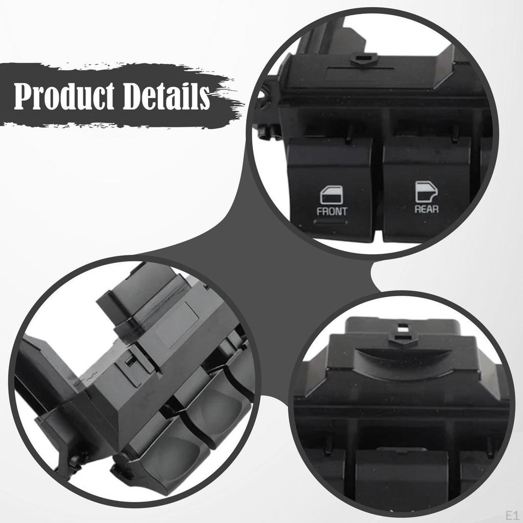 Power Window Switch 93570-h7000 Sturdy Professional Accessories Quick Installation Lightweight