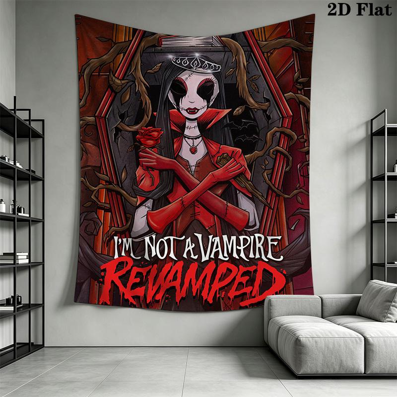 Gothic Vampire Pattern Home Decor Tapestry, Wall Hanging, Decorative RV Wall Cloth.ZGT0914190