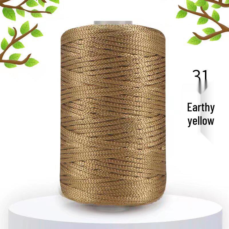 125g Ice Silk Linen Yarn for Knitting: Medium-Thick, Light, and Glossy for Hats, Bags, Cushions, and Crochet Projects.
