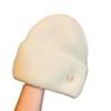 Etichetta Decor Basic Beanie Trendy Tinta Unita Cappelli in Maglia Elastica Berretto Caldo con Risvolto per Donna Uso Quotidiano Autunno e Inverno