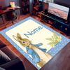 Custom personalization Peter Rabbit Print Area Rug - Soft, Washable Non-Slip Indoor Mat,Living Room,Home&Office Decorative Rug