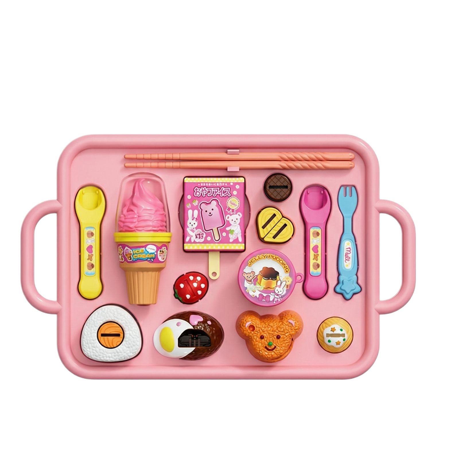 

Baby Pretend Feeding Plate Set, Strawberry Pudding Pretend Play Toy, Children s Pretend Play Feeding Tableware Toy One Size рожевий