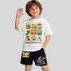 CMTXToy Story Cartoon Print Children's Pure Cotton Short-sleeved Short Pants Set for Boys, Sports Shirt, Casual Top, Summer T-shirt