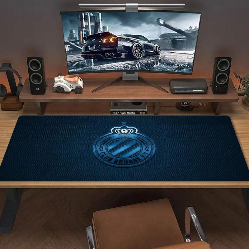 Club Brugge KV Large Size Mouse Pad Large Gaming Table Cushion Non-slip Laptop Tablet Big Mousepad XXL Mat Mini PC Playmat With Lock edge