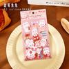 4 Sheets Cute Cartoon Bear Small Pattern Flat Stickers, Soft Cute Journal Decor, Diary DIY Collage Material