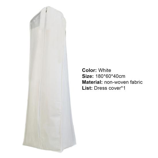 Garment Bag Breathable White Cover Dress Dust Wedding Dress Dust Bag Home Wardrobe Storage Bags