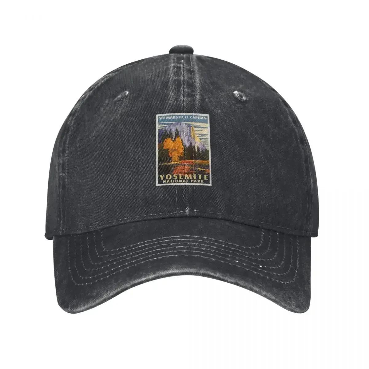 Yosemite Park Nation Baseball Cap Snap Back Hat Visor Luxury Unisex Cap For Women  Unisexs