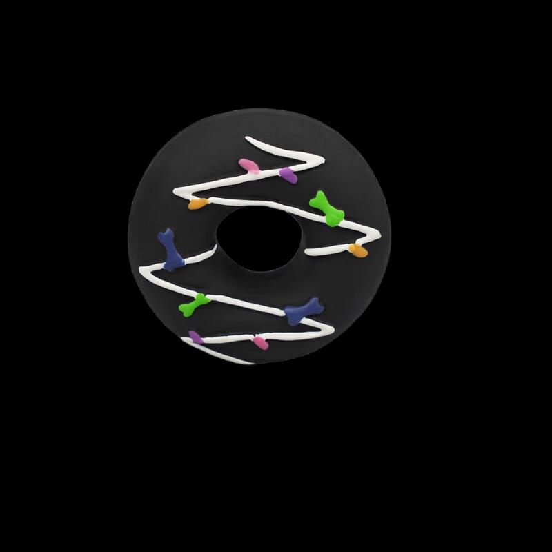 EETOYS Dog Squeaky Teeth Cleaning Donut Toy