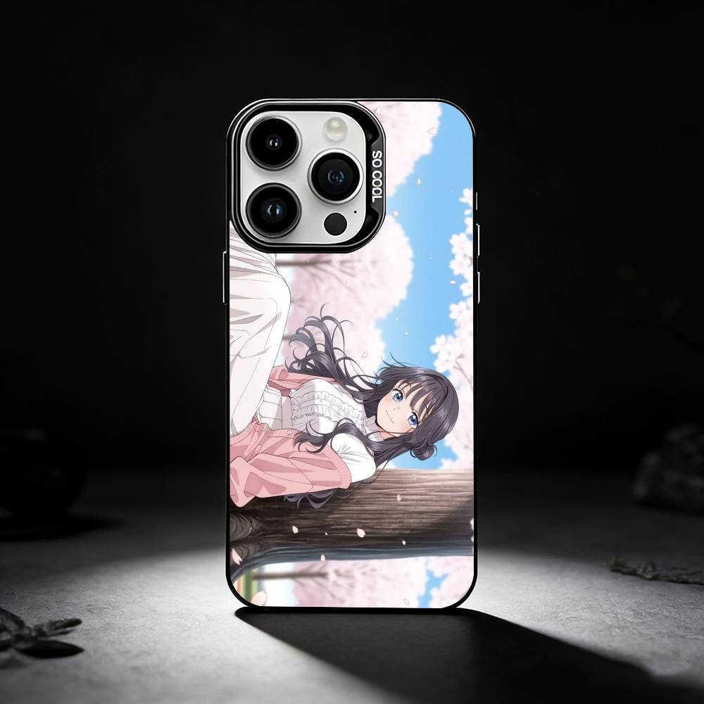 ANIME Kaoruko W-Waguri Phone Case For iPhone 17,16,15,14,13,12,11 Plus,Pro Max,XS,Colored silver phone case