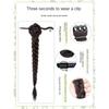 Hair Stick Claw Clip Ponytail Wig Hanfu Hairpin Twist Braid Wig New Chinese Style Wig  for Women