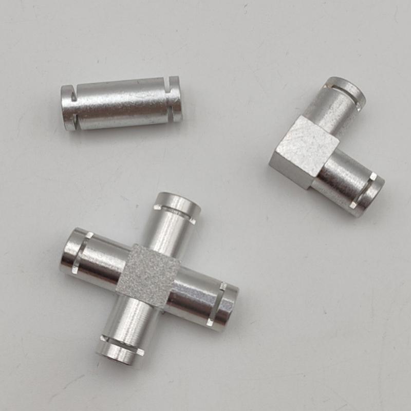 Heat Resistant Aluminum Water Pipe Adapters Coffee Machines I L T Shaped Boiler Hose Fittings Set