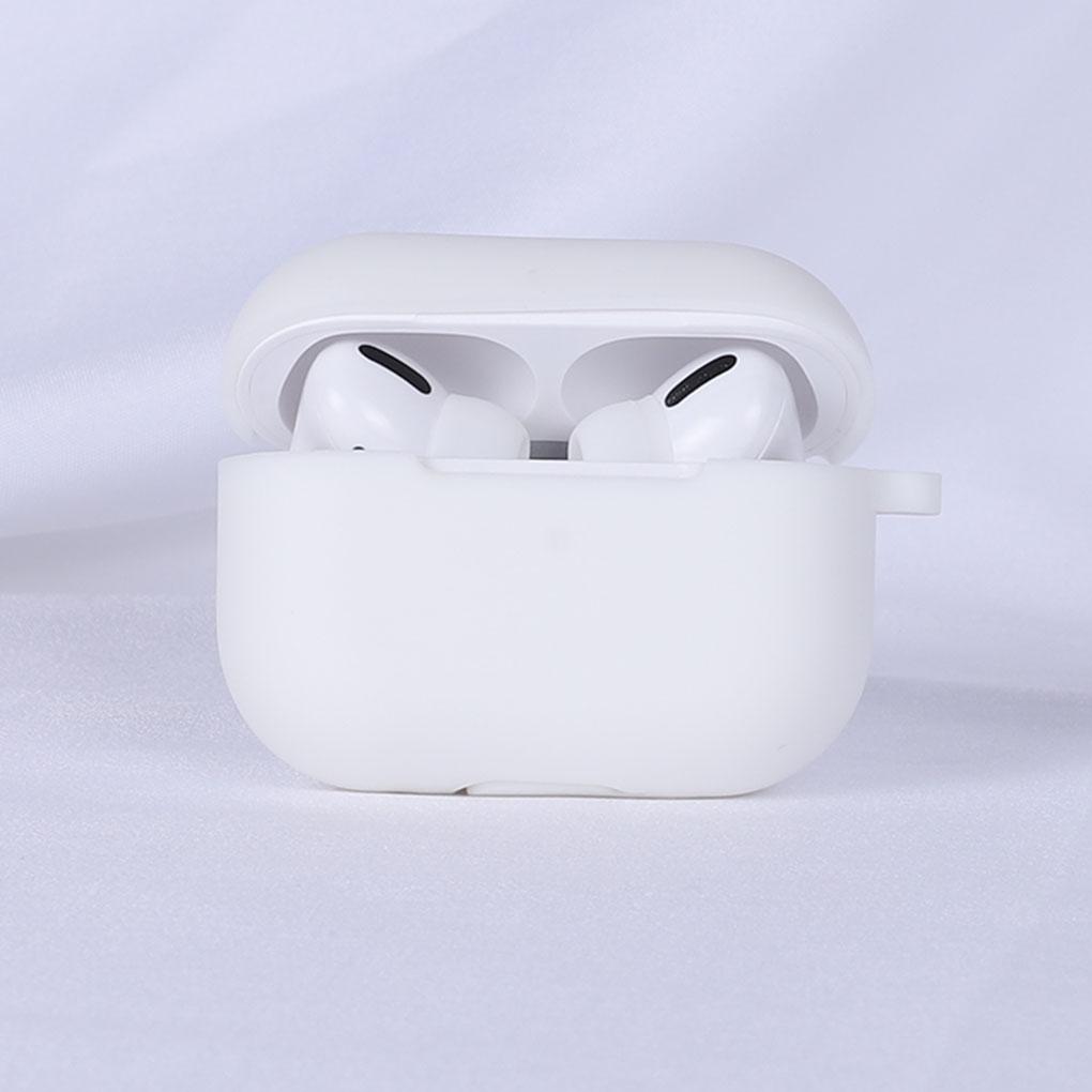 Étui en silicone pour casque d'écoute Autocollant anti-poussière Étui portable pour écouteurs avec mousqueton Remplacement pour