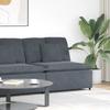 Modular Sofa Center Module with Cushions Dark Grey 100 Cm